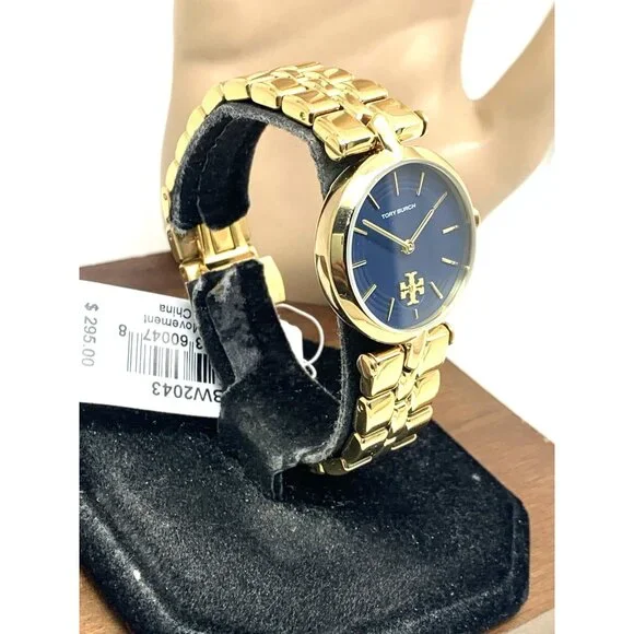 Tory Burch Women\'s Watch TBW2043 Kira Quartz Blue Dial Gold Stainless Steel 30mm Tory Burch Women main image 4
